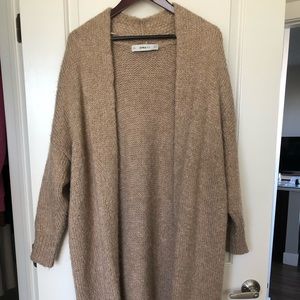 ZARA long knit sweater